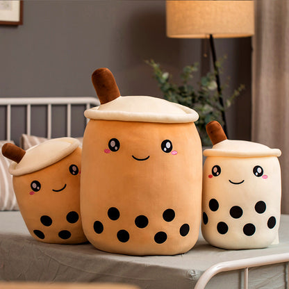 Boba Tea Plush – Cuscino Peluche a forma di Tazza Bubble Tea