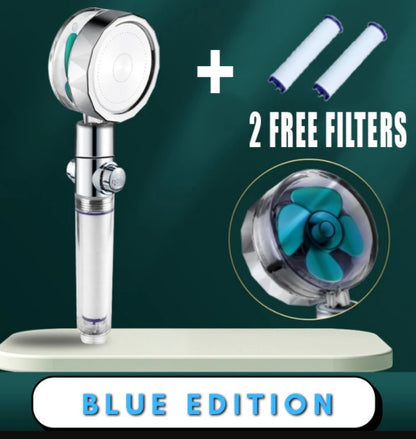 Soffione Doccia Turbo Jet con Filtro a Elica