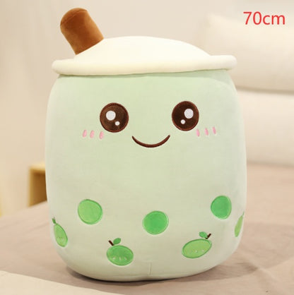 Boba Tea Plush – Cuscino Peluche a forma di Tazza Bubble Tea