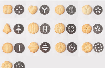 CookieMaster Pro - Spara-Biscotti e Decoratore 2-in-1 con 20 Trafile in Acciaio.