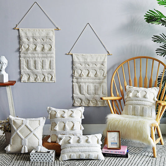 Cuscino Boho-Chic Nordic Tufted con Nappine
