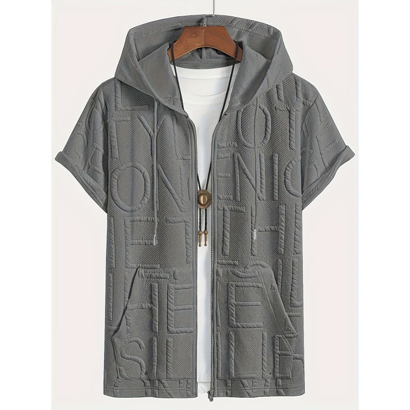 Jacquard Hoodie Tee (2XL-6XL)