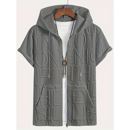 Jacquard Hoodie Tee (2XL-6XL)
