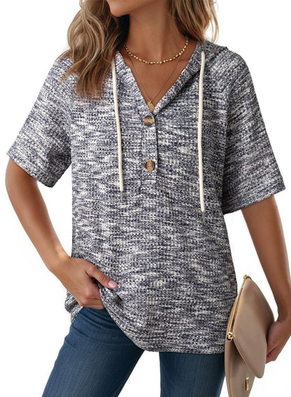 Hoodie Honeycomb V-Neck (S-2XL)