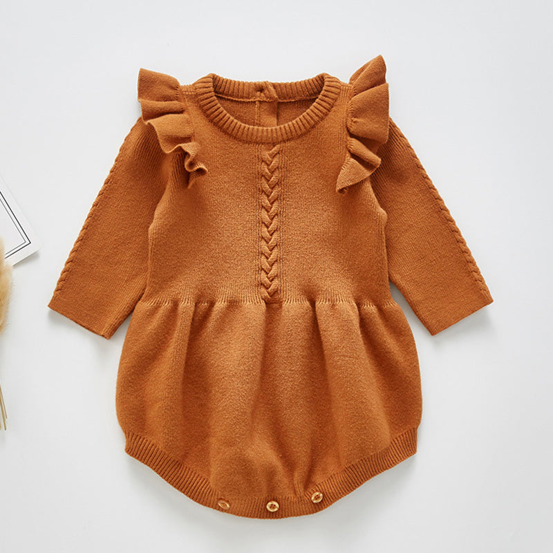 Preppy Girl – Body in Cotone Effetto Finto Maglioncino (6-9 mesi, 9-12 mesi, 12-18 mesi, 24-36 mesi)