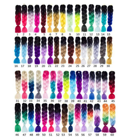 Trecce di Capelli Colorati