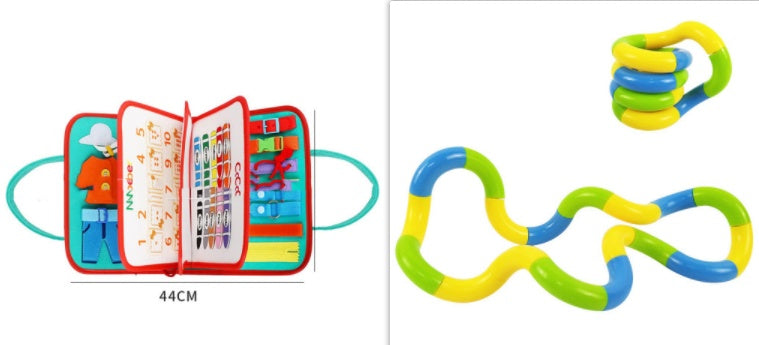 Sensory Skill Book – Libro Interattivo Sensoriale per Apprendimento Prescolare