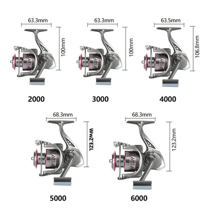 Billings Serie YO - Mulinello da Spinning Light & Tough - CNC Spool  Precision Drag Power 5-7-9-12kg