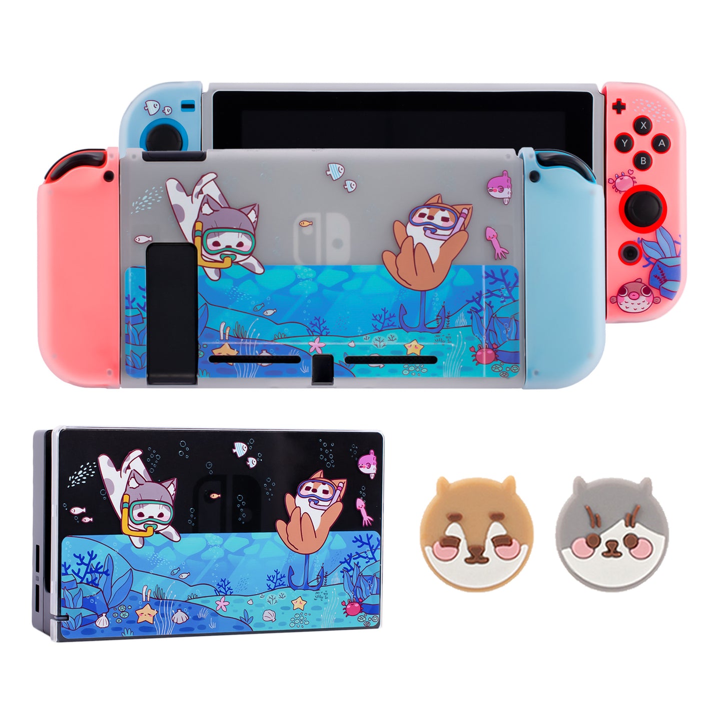Cover Rigida Deep-Sea Edition (Protezione TPU+PC per Switch OLED)