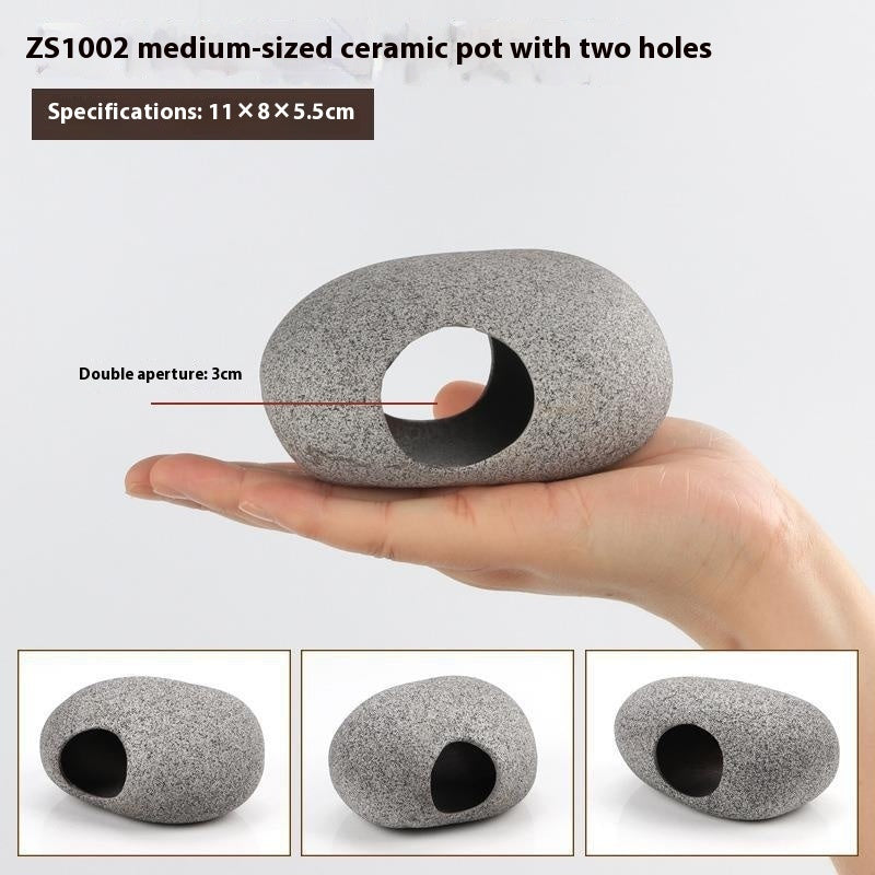 CichlidStone - Set Rifugi in Ceramica Naturale