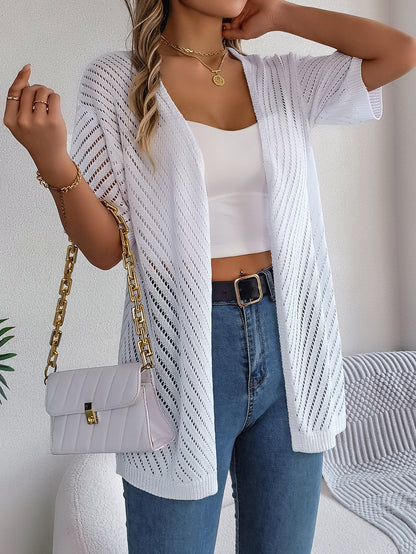 Cardigan Righe Verticali Traforate (S-2XL)