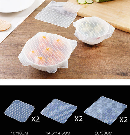 Coperchi in Silicone Riutilizzabili - Set Salvafreschezza
