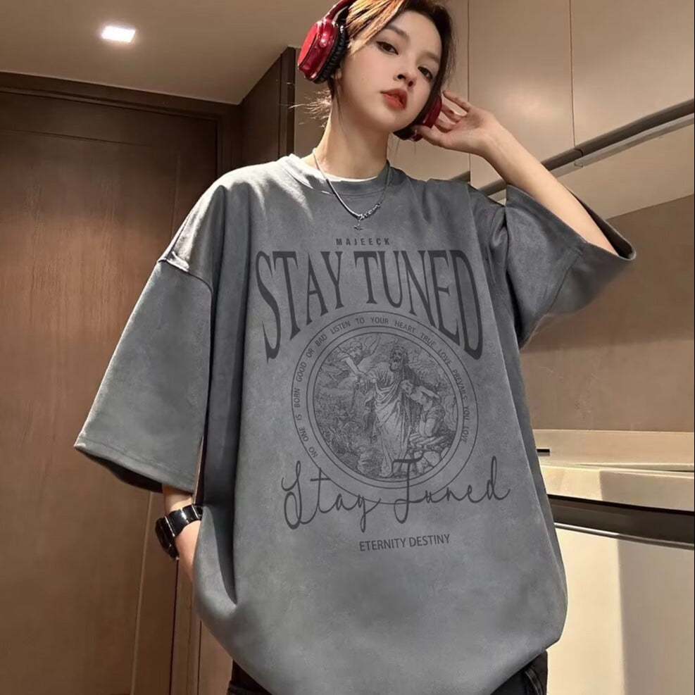 T-Shirt Soft Velvet Summer Tee (M-3XL)