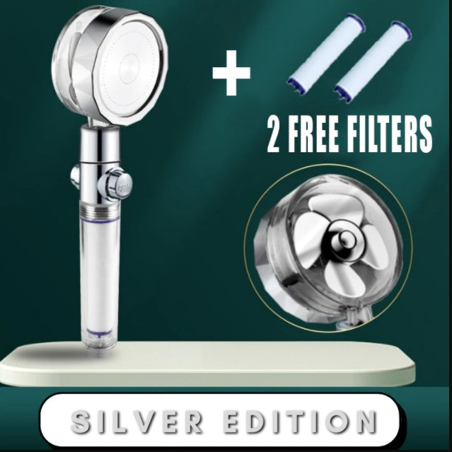 Soffione Doccia Turbo Jet con Filtro a Elica