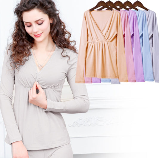 Autumn Wrap – Maglia Autunnale Premaman in Tessuto Morbido (M-2XL)