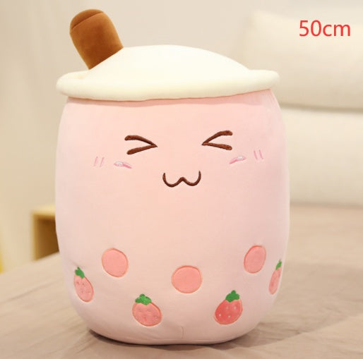 Boba Tea Plush – Cuscino Peluche a forma di Tazza Bubble Tea