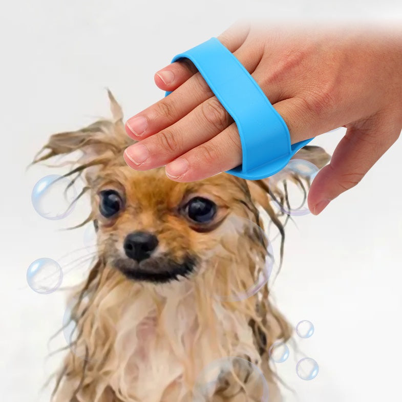 Spazzola Massaggiante in Silicone - Igiene Pet Multifunzione
