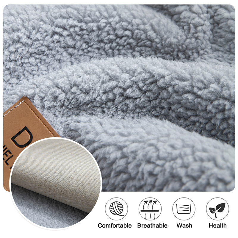 Winter Lamb-Wool Cover – Copridivano Spesso in Lana d'Agnello Antiscivolo