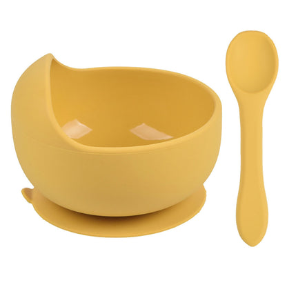 Soft Silicone Baby Set – Piatto e Cucchiaio Coordinati in Silicone