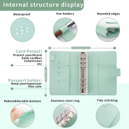 Agenda Journal Macaron in Pelle con Organizer
