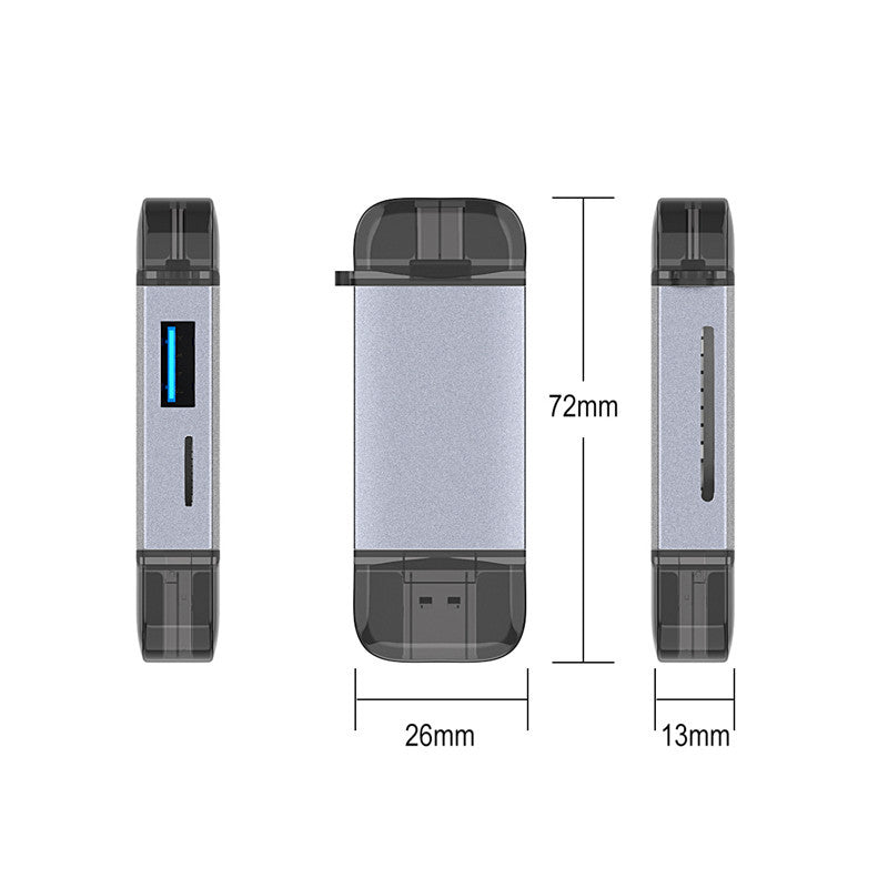 Lettore di Schede Universale Multi-Porta per PC e Smartphone