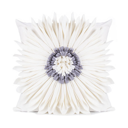 3D Chrysanthemum Velvet – Cuscino in Velluto con Cuciture a Fiore 3D