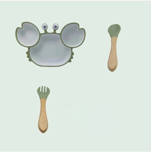 Crabby Anti-Slip Plate – Piatto a Forma di Granchio con Ventosa