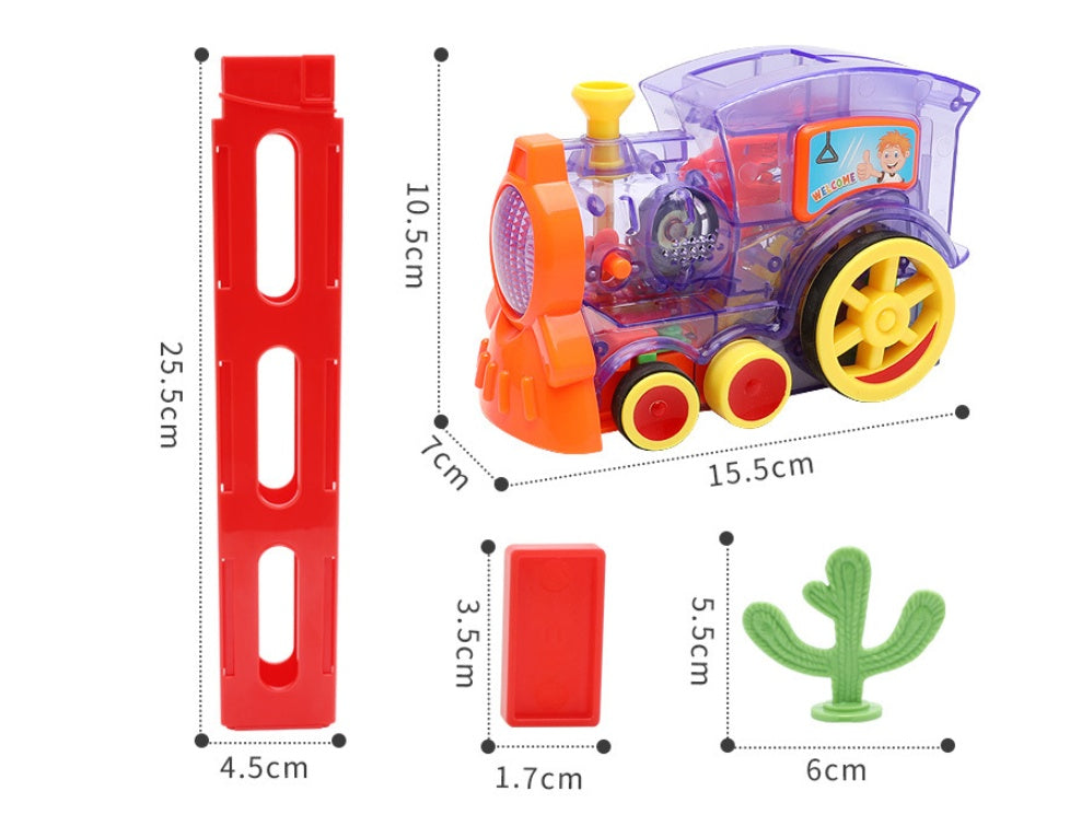 Domino Express – Trenino Elettrico con Rilascio Automatico Blocchi