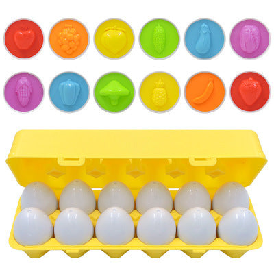 Smart Eggs Match – Set Uova Educative per l'Apprendimento delle Forme