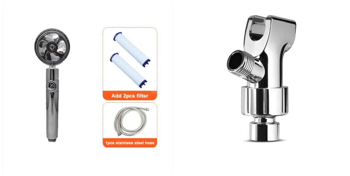 Soffione Doccia Turbo Jet con Filtro a Elica