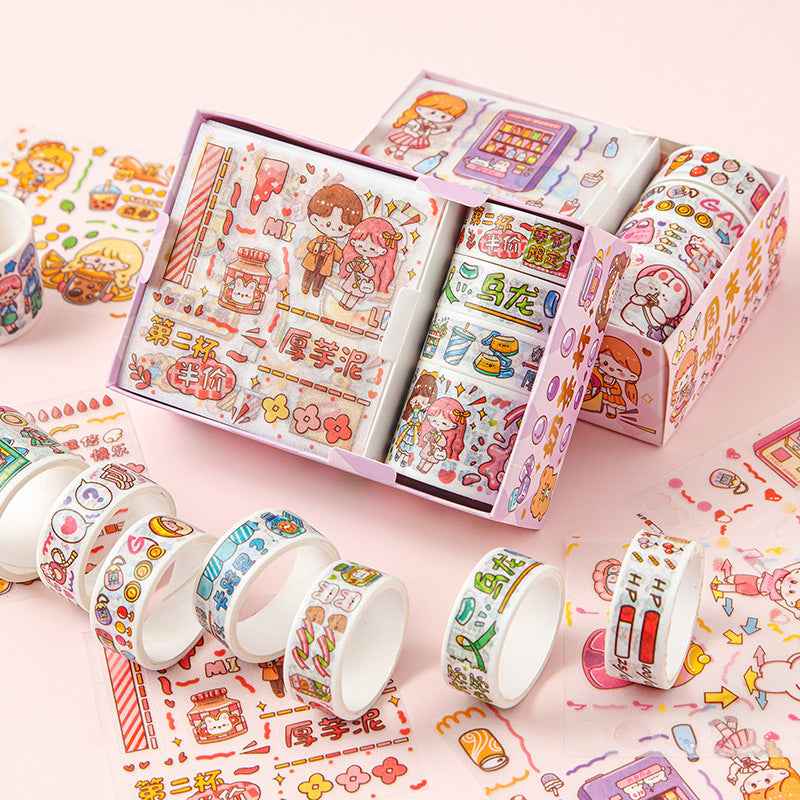 Gift-Sticker Set Kawaii Cartoon