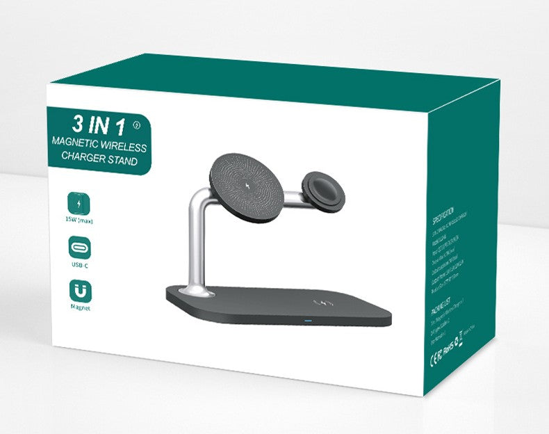 Mag-Link 3-in-1: Caricatore Wireless Magnetico