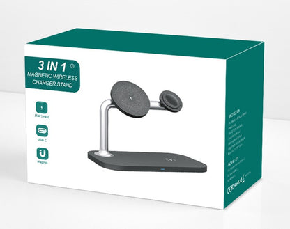 Mag-Link 3-in-1: Caricatore Wireless Magnetico