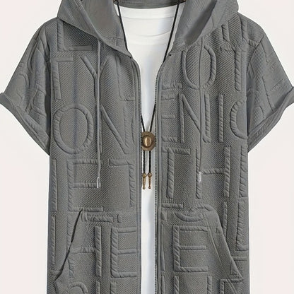 Jacquard Hoodie Tee (2XL-6XL)