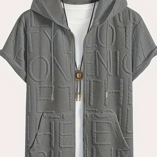Jacquard Hoodie Tee (2XL-6XL)