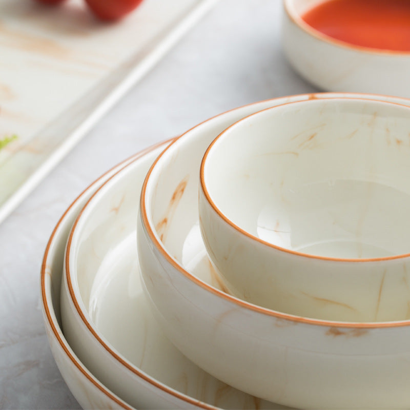 Marble Glaze Collection – Ciotole e Piatti Marmorizzati
