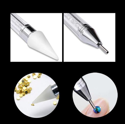 Dual-End Precision Pen - Penna Ergonomica per Diamantini e Nail Art
