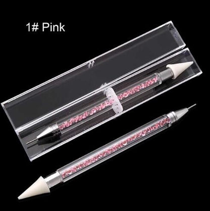 Dual-End Precision Pen - Penna Ergonomica per Diamantini e Nail Art