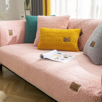 Winter Lamb-Wool Cover – Copridivano Spesso in Lana d'Agnello Antiscivolo