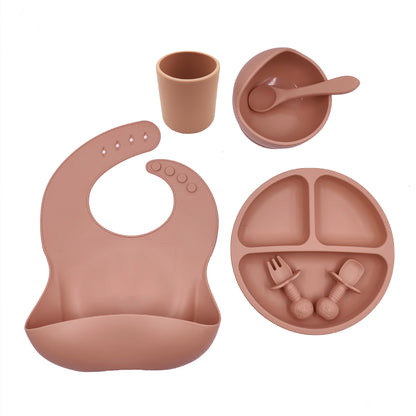 Tiny Gourmet - Set Pappa in Silicone: Bavaglino, Tazza e Posate