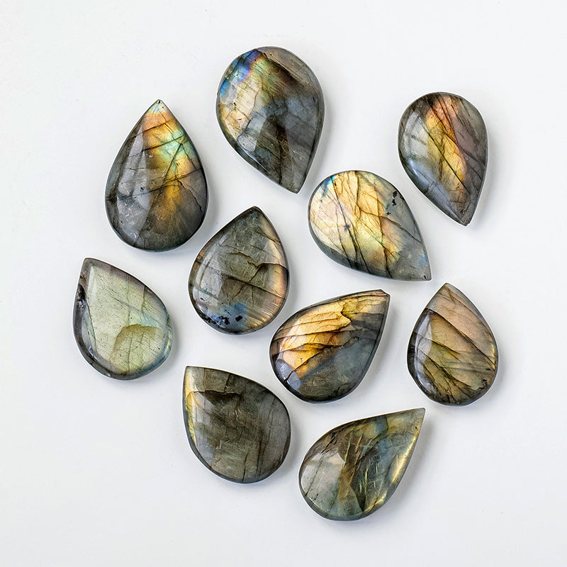 DeepIris - Pietre a Goccia in Labradorite Naturale