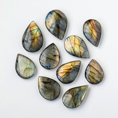 DeepIris - Pietre a Goccia in Labradorite Naturale