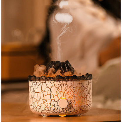 Vulkano Aura - Diffusore di Oli Essenziali a Effetto Fiamma e Fumo
