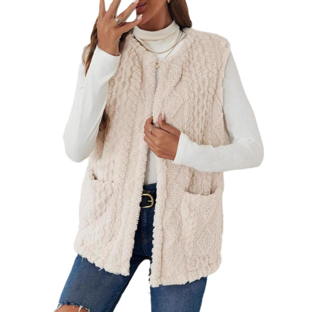 Cardigan Casual con Tasche Morbide (S-XL)