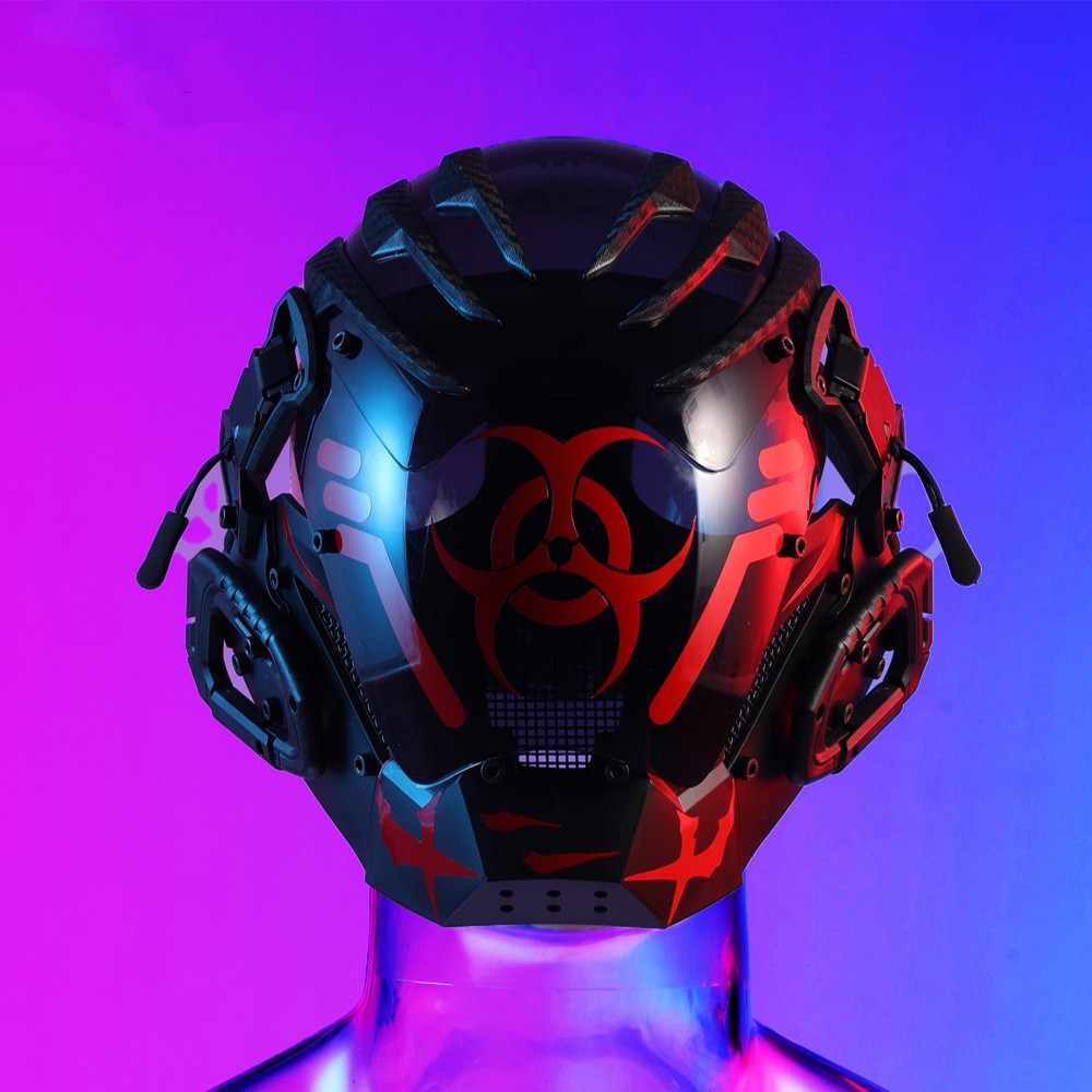 Maschera Cyberpunk per Casco