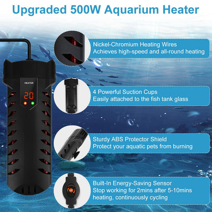 ThermoGuard - Riscaldatore Intelligente 500W con Display LED