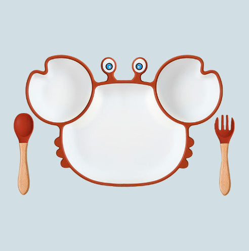 Crabby Anti-Slip Plate – Piatto a Forma di Granchio con Ventosa