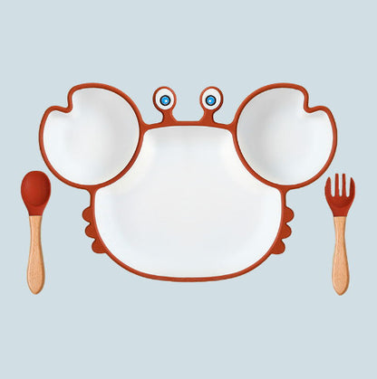Crabby Anti-Slip Plate – Piatto a Forma di Granchio con Ventosa