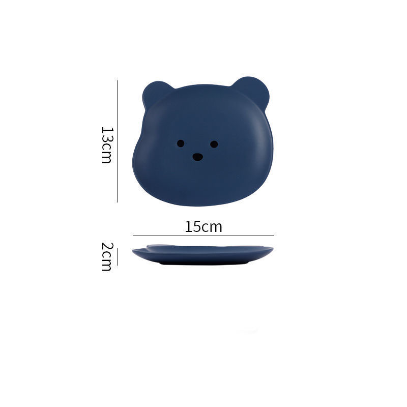 Cute Bear Plate – Piatto e Tazza a Forma di Orsetto Cartoon