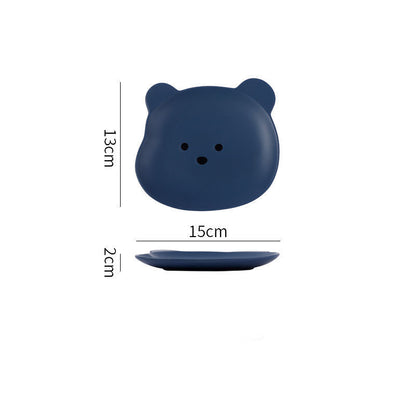 Cute Bear Plate – Piatto e Tazza a Forma di Orsetto Cartoon